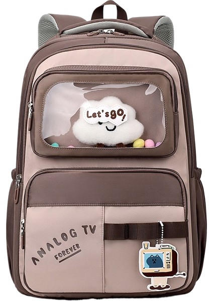 Ilkokul Öğrencileri Okul Çantası Karikatür Sevimli Büyük Kapasiteli Omurga Koruma Yük Azaltma Çocuk Omuz Çantası (Yurt Dışından)