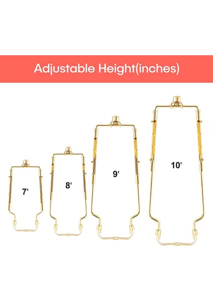 Inç Abajur Abajur Tutucu Altın Boynuz Çerçeve Abajur Braketi (Yurt Dışından) modelleri