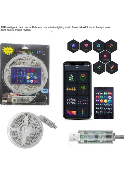 Tuya Bluetooth LED Işık Dize Rgb Hayalet Renkli Işık Dize Seti (Yurt Dışından) fiyatları