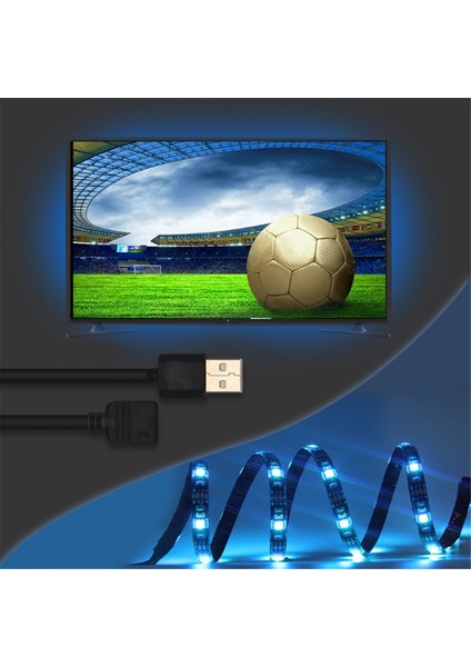 5 Metre LED Işık Şeridi Seti Rgb Uzaktan Kumanda 5V Renkli Işık Şeridi Seti (Yurt Dışından) fiyatları