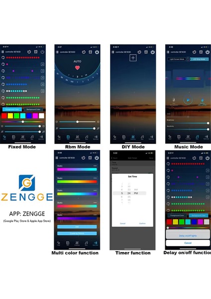 LED Bluetooth Müzik Kontrol Cihazı Piksel Işık Şeridi USB 5V (Yurt Dışından) fırsatları