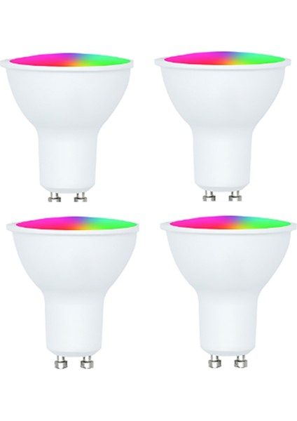Tuya Ampul 4'lü Paket GU10 Rgb Cw+ LED Ampuller D (Yurt Dışından) indirimleri