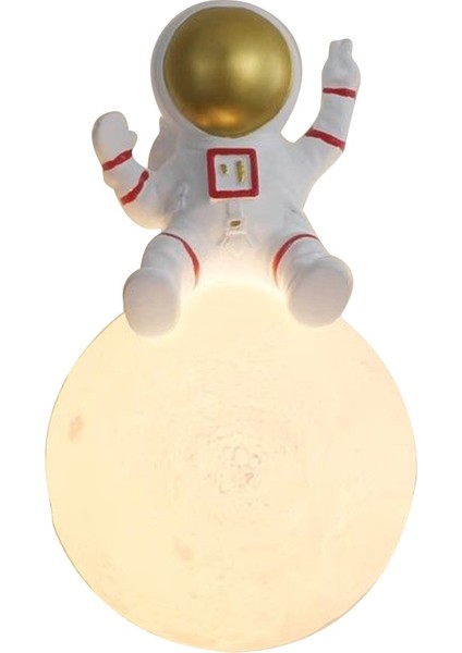 Astronot Duvar Lambası 3D Baskı Abajur LED Duvar Lambası B (Yurt Dışından)