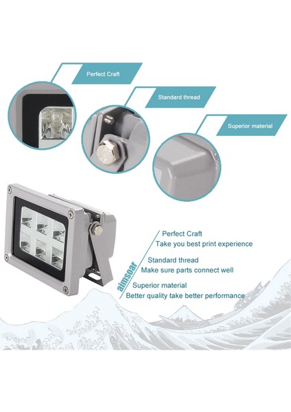 3D Yazıcı Uv Işığı 110-260V 405NM Uv LED Reçine Kürleme Işığı Abd Fişi (Yurt Dışından) indirimleri