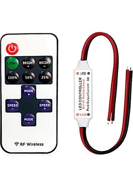 11 Tuşlu Rf Mini Kablosuz Uzaktan Kumanda Kontrol Cihazı (Yurt Dışından)
