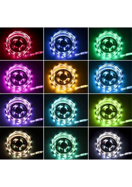 3 Metre LED Işık Şeridi Seti Rgb Uzaktan Kumanda 5V Renkli Işık Şeridi Seti (Yurt Dışından) modelleri