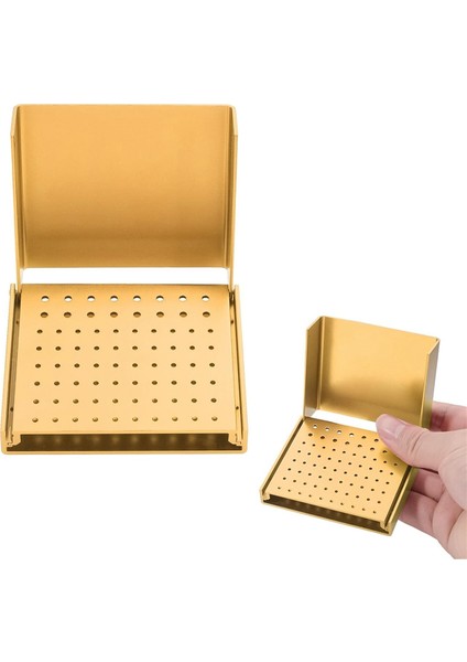 76 Delik Burs Tutucu Düzenleyici Sterilizatör Kutusu Otoklav Kutusu Altın (Yurt Dışından) fiyatları