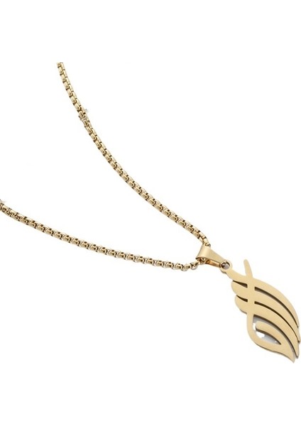 Mücevher Içi Boş Alev Tüy Kolye Paslanmaz Çelik Titanyum Çelik Kolye Kişilik Her Şeye Uygun Yılan Kemik Zincir (Yurt Dışından)