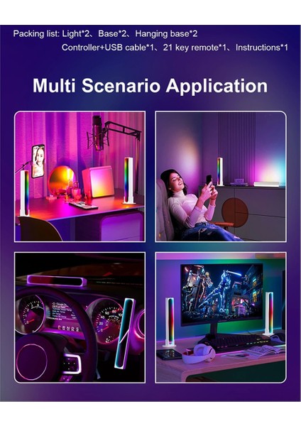 Adet Ambiyans LED Rgb Işık Akıllı App Kontrol Atmosfer Işığı (Yurt Dışından) fiyatları