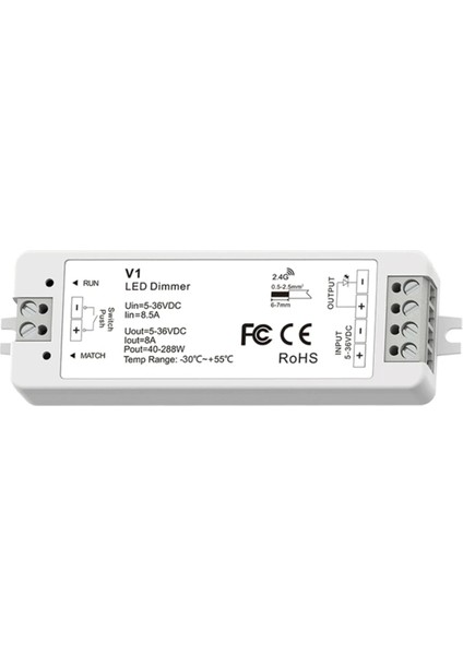 Rf Mini Stil LED Dimmer Kiti Iç Aydınlatma 12V 24V 1ch (Yurt Dışından)