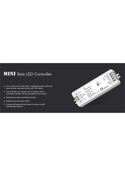 Rf Mini Stil LED Dimmer Kiti Iç Aydınlatma 12V 24V 1ch (Yurt Dışından) modelleri