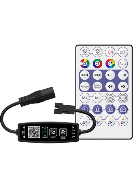LED Kontrol Cihazı Bluetooth Müzik 28 Tuşlu Uzaktan Kumanda DC12V-24V (Yurt Dışından) fırsatları