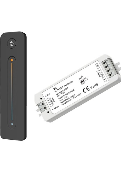 Tuya LED Dimmer 2.4g Rf Kablosuz Uzaktan Kumanda 12-24V 2ch Rf (Yurt Dışından)