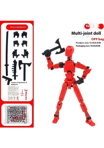 Çok Eklemli Hareketli Bebek Şanslı 13 Eklemli Bebek Yapı Taşları Süsleri Moda Bebek 3D Oyuncaklar (Yurt Dışından)