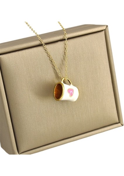 Renkli Sevimli Fincan Kolye Ucu (Yurt Dışından)