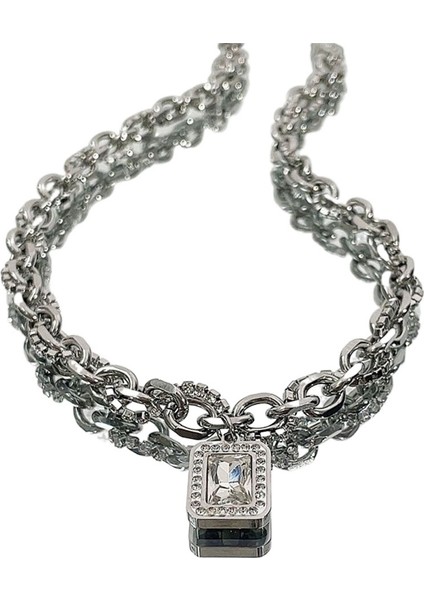 Soğuk Stil Değerli Taş Erkek Kolye Niş Tasarım Hip Hop Köprücük Kemiği Kolye (Yurt Dışından)