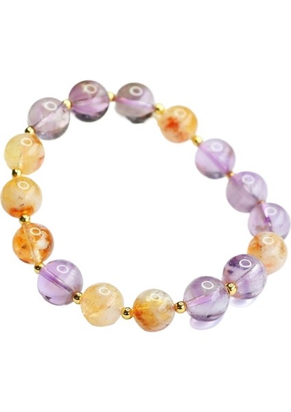 Yaz Bayanlar Doğal Dokuz Mor Ateş Ametist Bilezik Sarı Kule Kristal Bilezik (Yurt Dışından) fiyatları