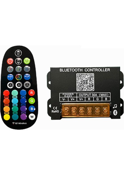 Bluetooth DC5-24V Rgb LED Şerit Işık Kontrol Cihazı 29 Tuşlu Uzaktan Karartıcı (Yurt Dışından)