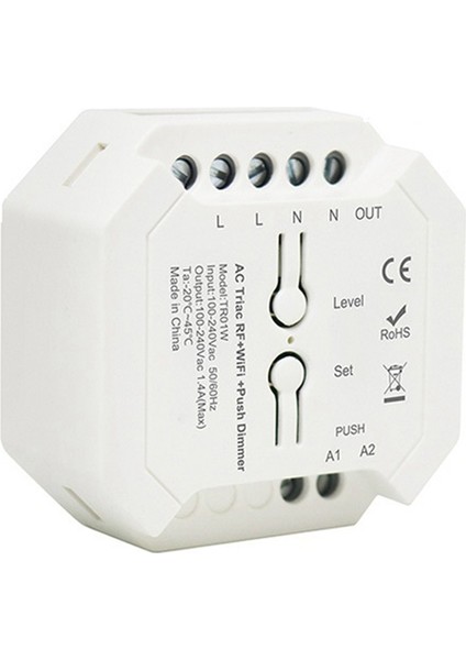 Tuya Wifi Akıllı Triyak Dimmer LED Kontrol Cihazı App Uzaktan Kumanda A (Yurt Dışından)