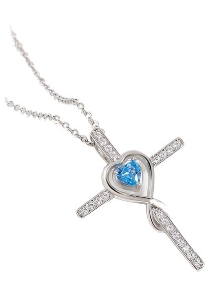 2025 Yeni Yıldız Taş Kolye Moda Aşk Sonsuz Aşk Haç Kolye (Yurt Dışından) modelleri