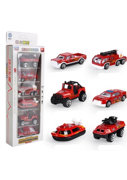 1:64 Kayan Alaşımlı Oyuncak Araba Yarışı Modeli Süs Seti Çocuk Erkek Hediyesi (6 Parça) (Yurt Dışından)