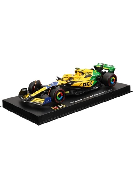 BBURAGO1:43F1 Yarış Arabası 2024 Monaco MCL38 Mclaren Simülasyon Alaşım Araba Modeli (Yurt Dışından)