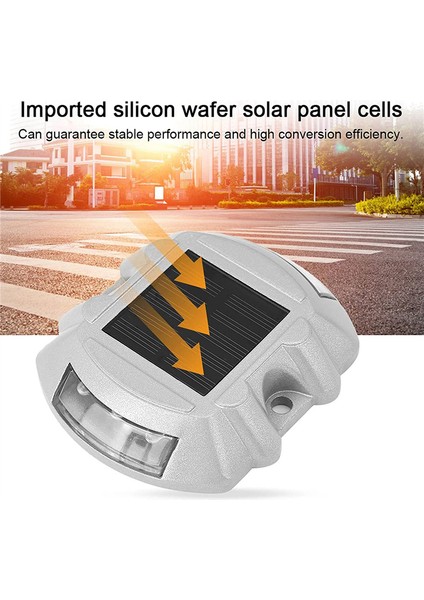 Tekrar Kullanılabilir Güneş Enerjili Yol 2 Adet 6 LED Saplama Işıkları (Yurt Dışından) fiyatları