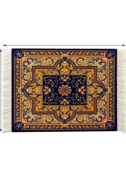 Retro Saray Tarzı Püskül Fransız Küçük Yer Matı Türk Halısı Mouse Pad Isı Yalıtımı Çay Altlığı Fotoğraf Altlığı (Yurt Dışından)