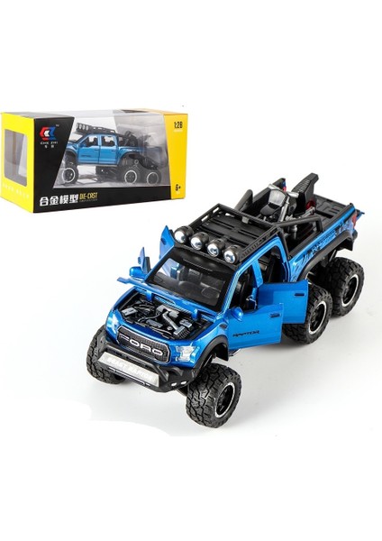 1:28 F150 Ses ve Işık Çekmeli Araba Çocuk Oyuncak Simülasyon Alaşım Araba Modeli Koleksiyonu Süsleri (Yurt Dışından)