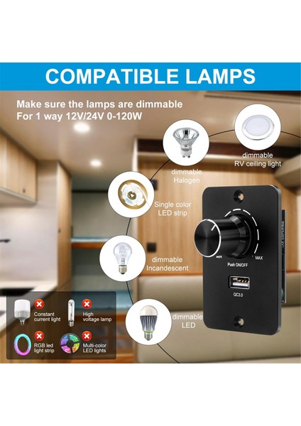Dc 12-24 V LED Dimmer Pwm Dimmer Anahtarı 5 A 3 Kablolu Dimmer (Yurt Dışından) indirimleri