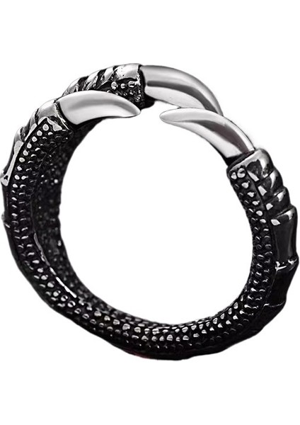 Yeni Retro Tay Gümüş Erkek Ejderha Pençesi Yüzük Erkekler ve Kadınlar Açık Baskın Kişilik Trendi Işaret Parmağı Serçe Parmak Yüzük Takı (Yurt Dışından) fiyatları