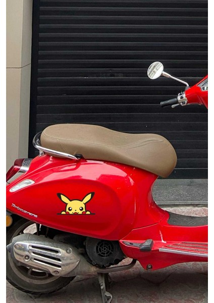 Pika Pika Motorsiklet, Laptop, Kask, Araba Sticker 15X9 cm fırsatları