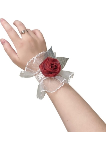 Örgü Dantel Bileklik Gül Bilezik Hafif Lüks Üst Düzey Moda Zarif Bilezik Kadınlar Için Yeni Çok Yönlü El Takısı (Yurt Dışından)