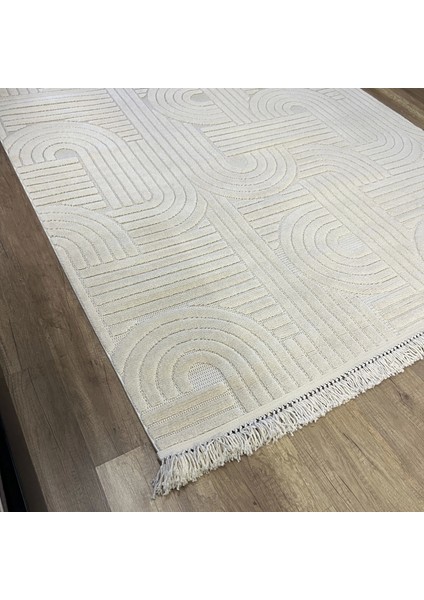 Design 1090 Bej Yumuşak Dokusuz Iskandinav Halı fırsatları