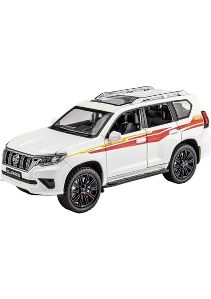 1:24 Kapı Açma, Ses ve Işıklı Büyük Alaşım Araba Modeli Arazi Aracı, Geri Çekilebilir Çocuk Oyuncak Arabası (Yurt Dışından)