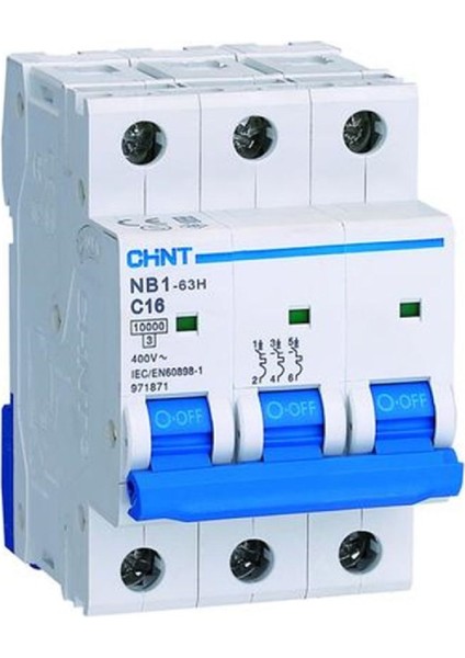 NB1-C63 ,C-63A/6KA,3-KUTUP, Ray Sigorta