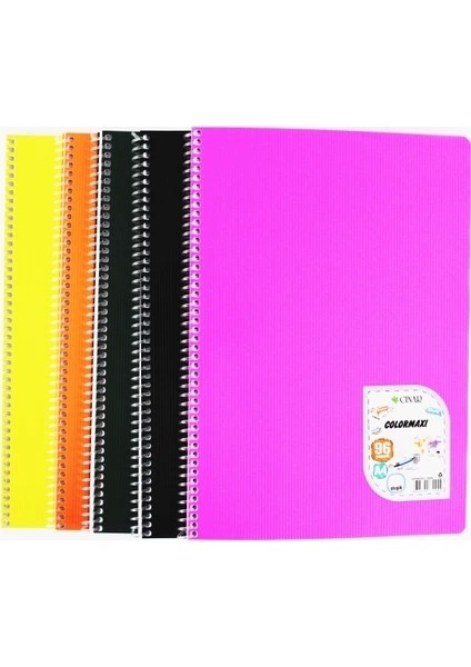 Color Maxi 96 Yaprak 4 Çizgili + 2 Kareli Defter.