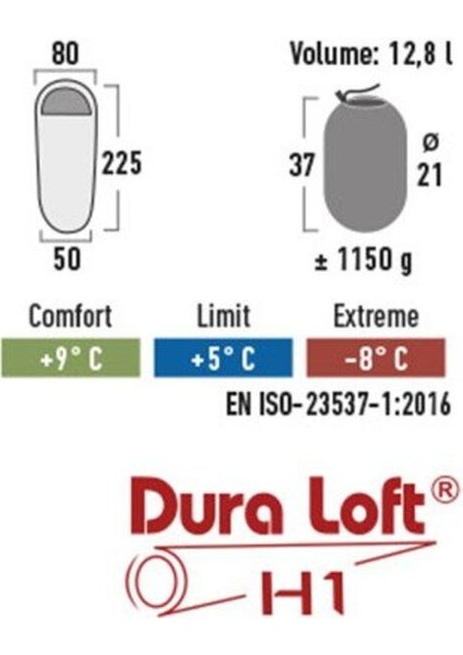 Renkli ve Konforlu 8°c Uyku Tulumu, Rahat ve Sıcak Uyku Deneyimi Sağlar