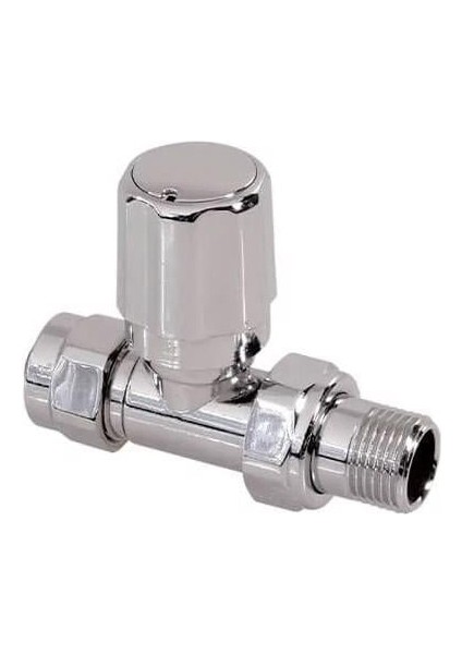 15104 Düz Radyatör Vanası Krom Ppr