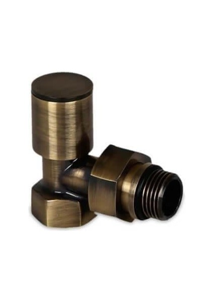 16012 Köşe Radyatör Vanası Bakır Eskitme Silindir Ppr