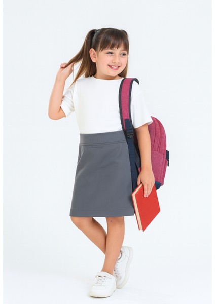 Kız Çocuk Beli Ipli Okul Kaşkorse Şort Etek G2025-1 fırsatları