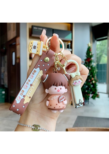 Anahtarlık Çekicilik Karikatür Tırnak Makası Araba Anahtarlık Çanta Çekicilik (Yurt Dışından)