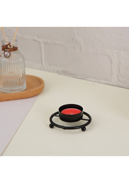 Mum Tabanı Tepsi Dekoratif Süs Ambiyans Ev Sunumu (Yurt Dışından)