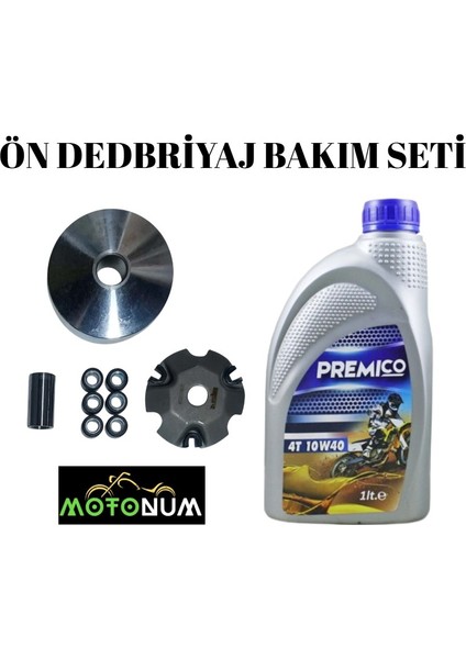 Rks Bitter 50 Yarım Ön Varyatör Yağlı Bakım Seti Premico 10W40 M2118