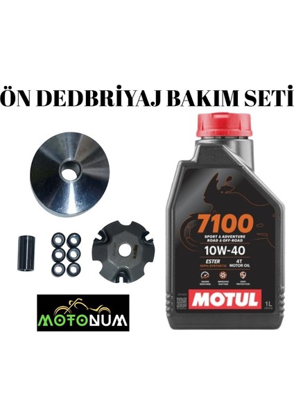 Mondial 50 Air Time Yarım Ön Varyatör Yağlı Bakım Seti Motul 7100 10W40 M1903