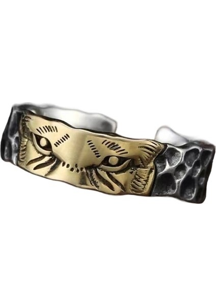 Erkekler Için Kişiselleştirilmiş Kaplan Yüzüğü, Niş Tasarım, Gümüş, Eski El Sanatları, Retro Stil, Açık ve Ayarlanabilir Yüzük (Yurt Dışından)