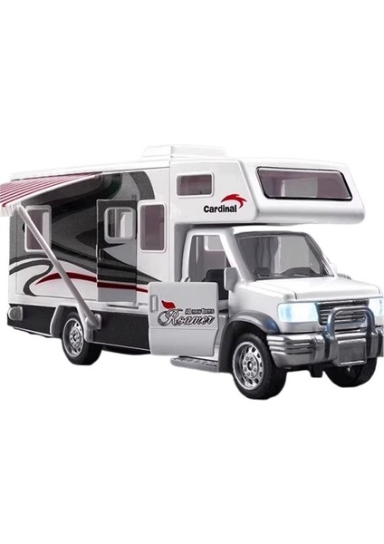 Alaşımlı Rv Modeli Çocuk Oyuncak Simülasyon Kamp Kamyonu Büyük Boy Açık Kapı Çocuk Araba Modeli Oyun (Yurt Dışından)