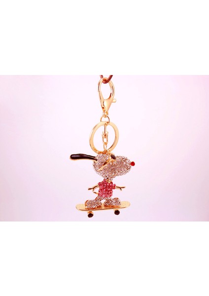 Kaykay Yavrusu Araba Anahtarlığı Çanta Charm Aksesuarı (Yurt Dışından) fırsatları