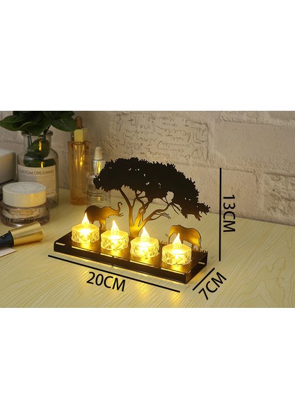 Siyah Süs Mum Işığında Akşam Yemeği Romantik Dekorasyon Sahne Ayarı (Yurt Dışından) fiyatları