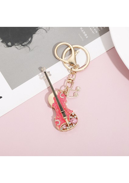 Gitar Modeli Anahtarlık Çanta Araba Anahtarlık Cep Telefonu Çekicilik Süs Hediye (Yurt Dışından)